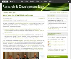 Notes from the WWW 2012 conference
