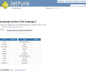 Language names in the language 3