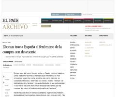 Ebonus trae a España el fenómeno de la compra con descuento · ELPAÍS.com