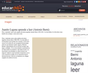 Juanito Laguna aprende a leer (Antonio Berni) (Educarchile)