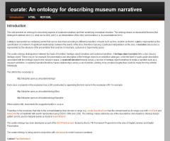 Curate: an ontology for describing museum narratives