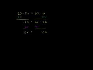 Resolver ecuaciones 2 (Khan Academy Español)