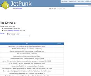 The 2004 Quiz