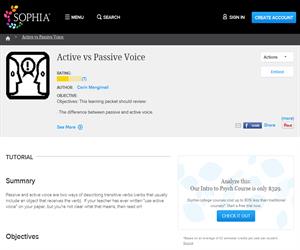 Active vs Passive Voice