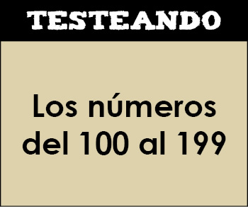 Los números del 100 al 199. 2º Primaria - Matemáticas (Testeando)