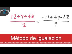 Sistemas de ecuaciones 3x3 │ método de igualación