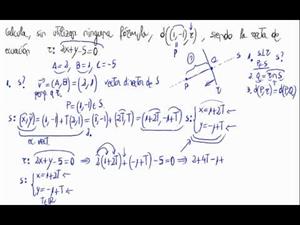 Distancia de un punto a una recta (En el plano y sin fórmula)