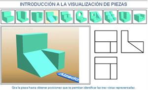 Introducción a la visualización de piezas. Ejemplo 4. Dibujo Técnico