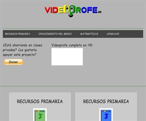 Videoprofe.net, vídeos educativos para Primaria