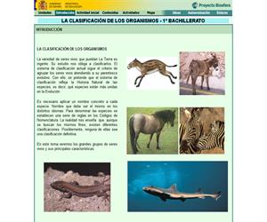 Clasificación de los organismos: unidad de Biología y Geología de 1º de Bachillerato