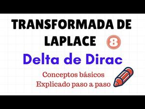 Transformada de Laplace de la Delta de Dirac