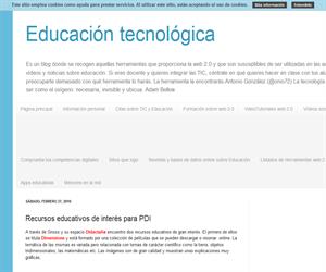 Referencia a Didactalia.net en el blog Educación Tecnológica