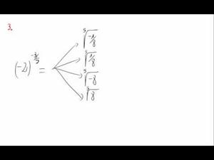 Potencias y exponente fraccionario y negativo - Cuestión 3