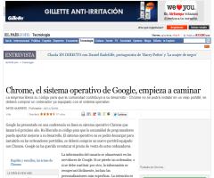 Chrome, el sistema operativo de Google, empieza a caminar · ELPAÍS.com