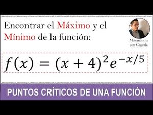 Máximos y mínimos de una función complicada