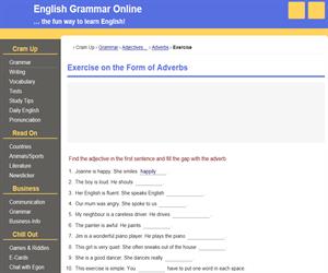 Exercise on the Form of Adverbs (ego4u)