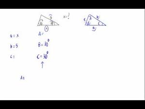 Resolución de un triángulo (Teorema del seno)