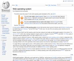 Web operating system, WebOS (en Wikipedia)