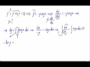 Ecuación diferencial - Variables separables