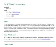 The RDF Data Cube vocabulary