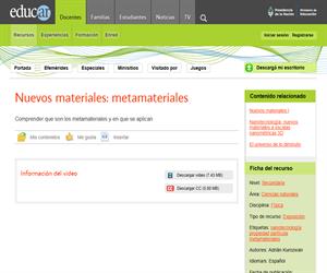 Nuevos materiales: metamateriales