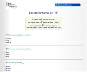 Test de comprensión de los condicionales en francés (bonjourdefrance.com)