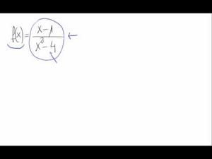 Dominio de una función - Cociente de polinomios