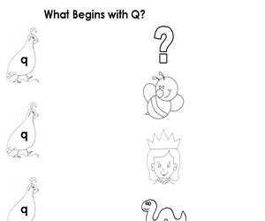 Activity Sheet - Draw a line to Q (Educarchile)