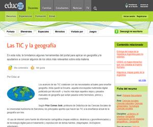 Las TIC y la geografía