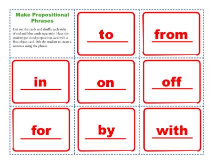 Make Prepositional Phrases