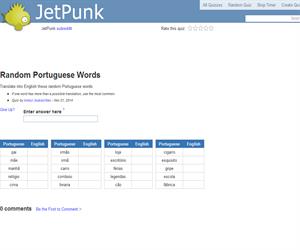 Random Portuguese Words