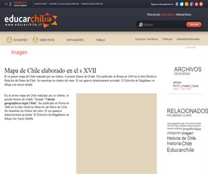 Tabula geographica regni Chile (Educarchile)