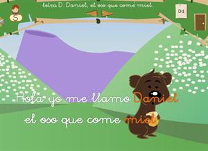 Letra "d". Daniel, el oso que come miel. Proyecto Medusa