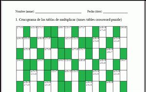Crucigramas de las tablas de multiplicar (neoparaiso.com)