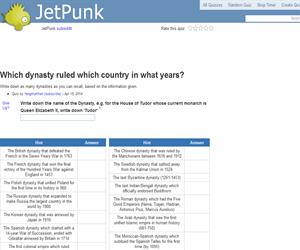 Which dynasty ruled which country in what years?
