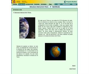 Estructura interna de la Tierra: unidad de Biología y Geología de 1º de Bachillerato