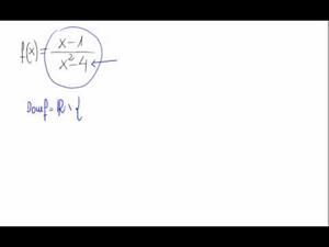 Dominio de una función (Cociente de polinomios)