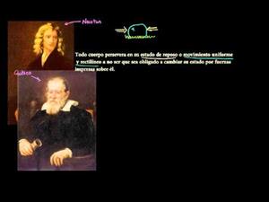 1ª Ley de Newton  (Khan Academy Español)