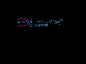 Esperanza matemática de la distribución binomial (Khan Academy Español)