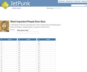 Most Important People Ever Quiz