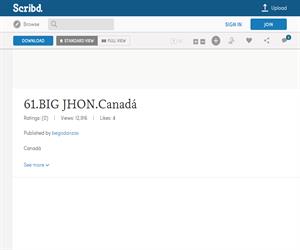 Big Jhon, ficha de la danza de Canadá