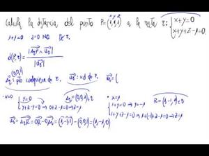 Distancia entre punto y recta (Fórmula)