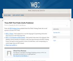 Publicados 3 borradores públicos sobre RDF 1.1. Three RDF First Public Drafts Published - W3C