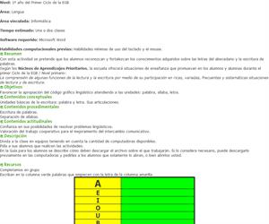 Letras, sílabas y algo más... Guía docente