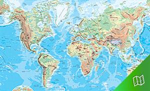 Mapa físico del Mundo escala  1:82.350.000