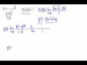 Derivada direccional derivando una función de una variable (Teoría)