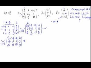 Resolución de un sistema de ecuaciones lineales por Gauss