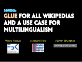 DBpedia: Glue for all Wikipedias and a Use Case for Multilingualism