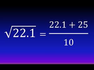 Calcular raíz cuadrada muy fácil con decimales sin calculadora (Método babilónico) (Ejemplo 3)