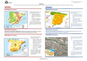 Examen de Selectividad: Geografía. Asturias. Convocatoria Julio 2013
